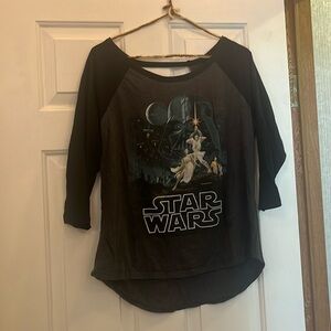3/4 length sleeve Star Wars shirt, size XL